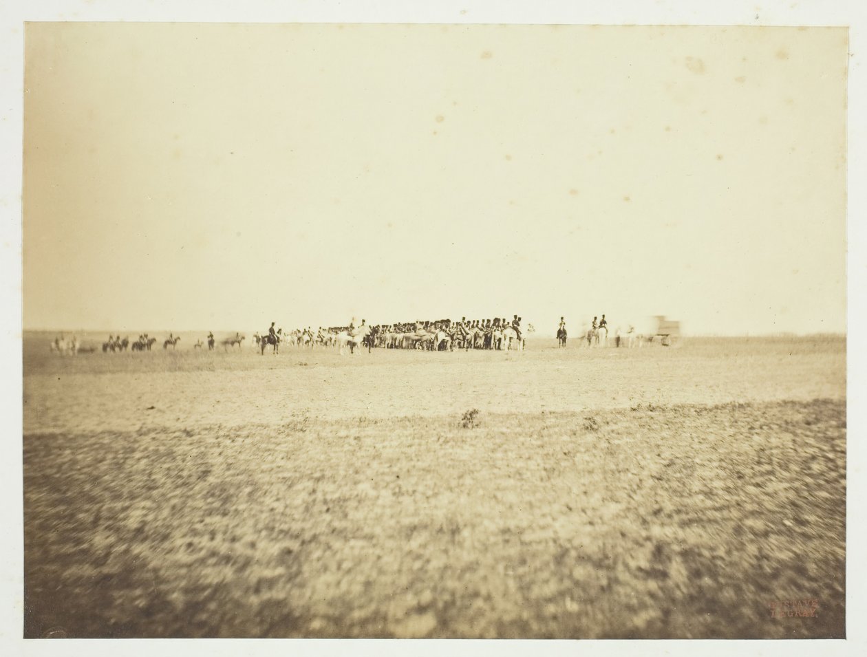 Utan titel [kavalleri], 1857. av Gustave Le Gray