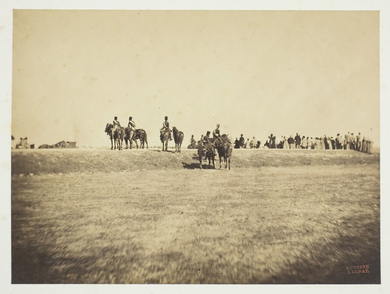 Utan titel [kavalleri], 1857. av Gustave Le Gray