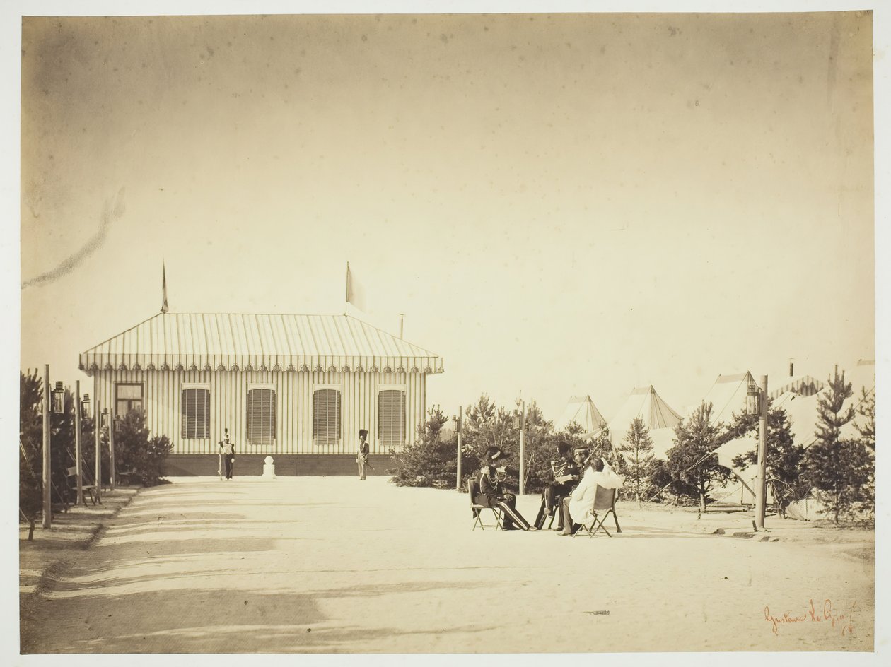 Namnlös [officerare], 1857. av Gustave Le Gray