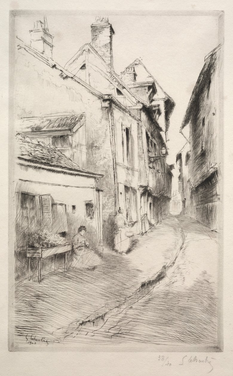 School Street i Troyes, 1902. av Gustave Leheutre