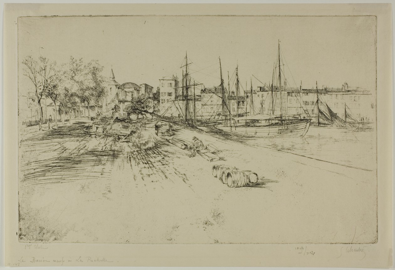 Den nya hamnen i la Rochelle av Gustave Leheutre