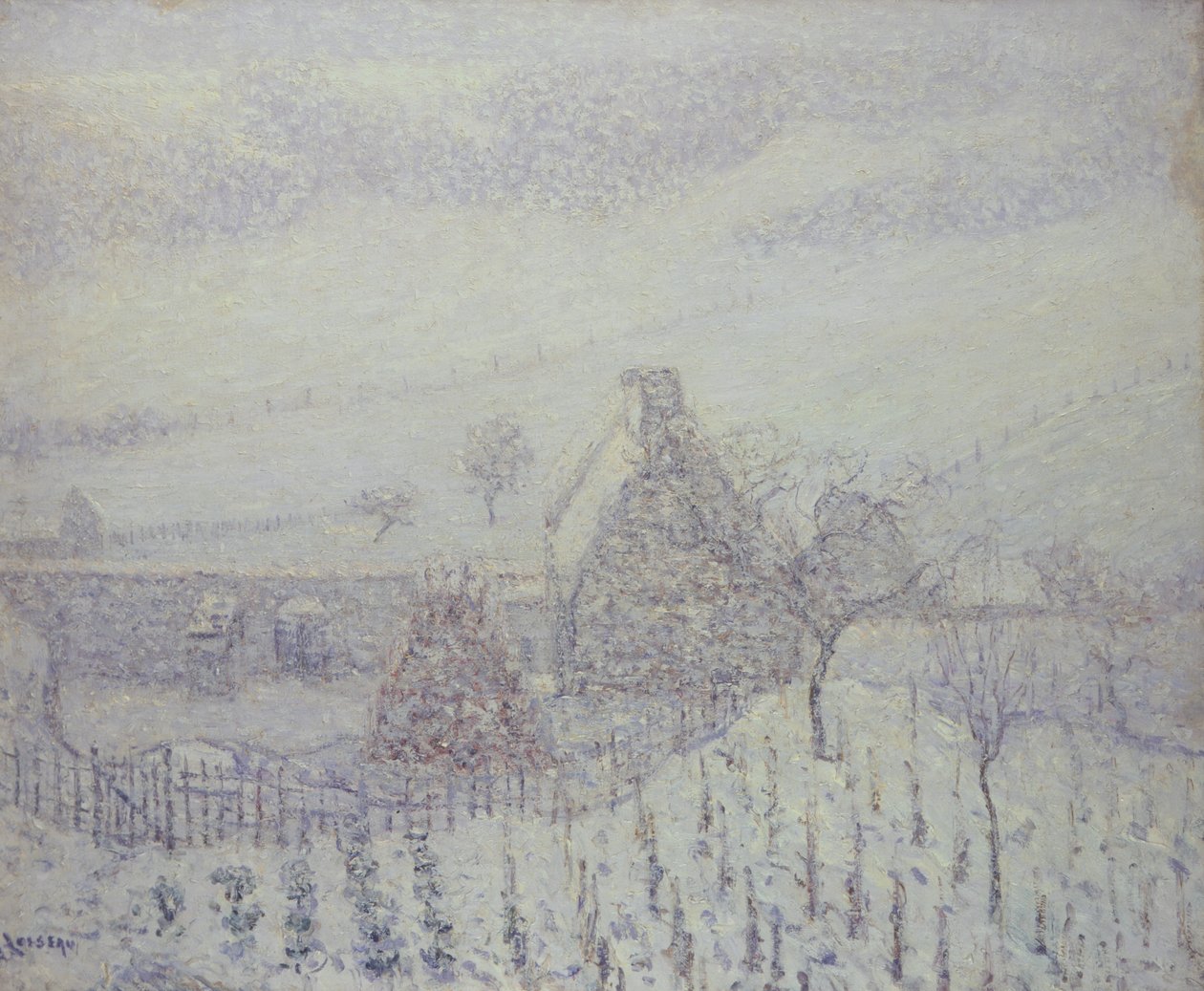 Snöstorm vid Hedouville av Gustave Loiseau
