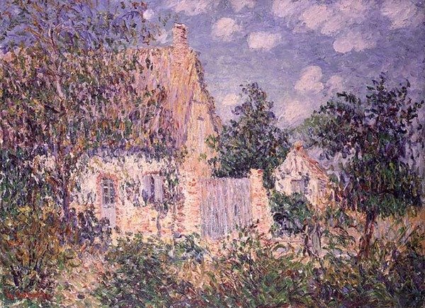 Stuga på St. Cyr du Vaudreuil (olja på duk) av Gustave Loiseau