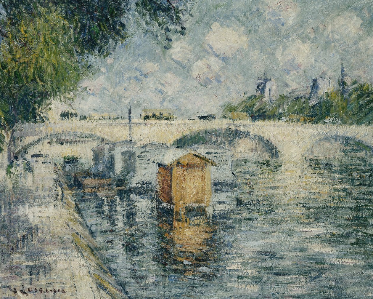 Louis Philippe-bron, Paris, 1925 av Gustave Loiseau