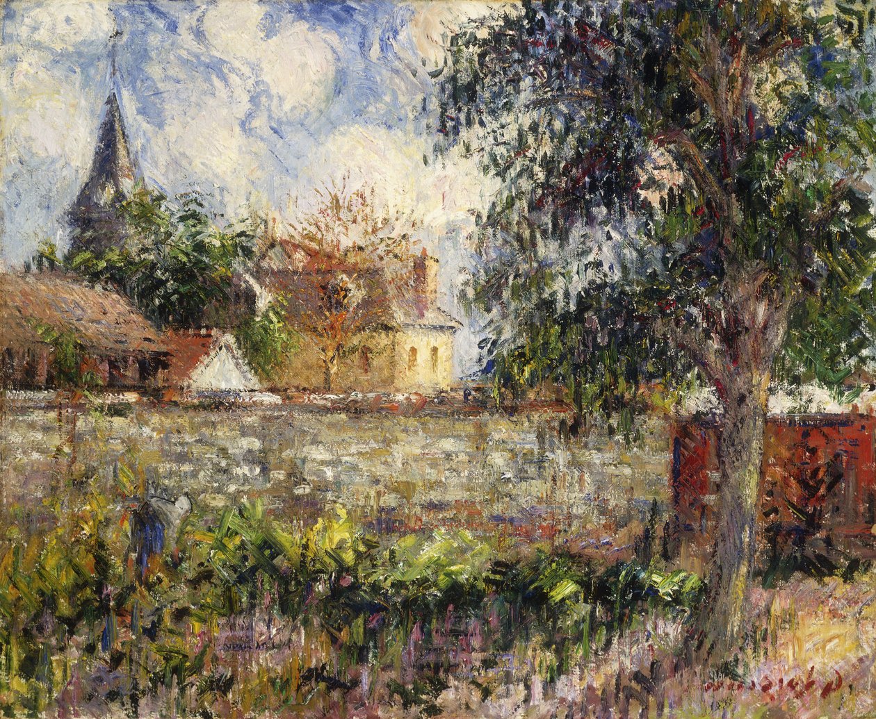 Normandies landsbygd; Landskap i Normandie, 1927 av Gustave Loiseau