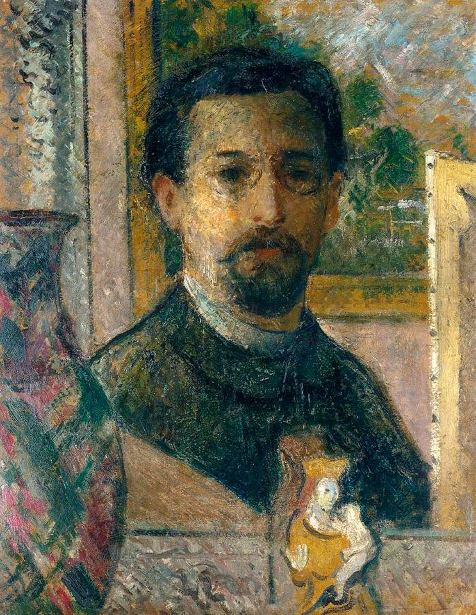 Självporträtt, ca 1916 av Gustave Loiseau