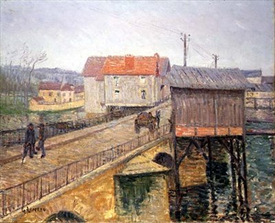 The Bridge at Moret (olja på duk) av Gustave Loiseau
