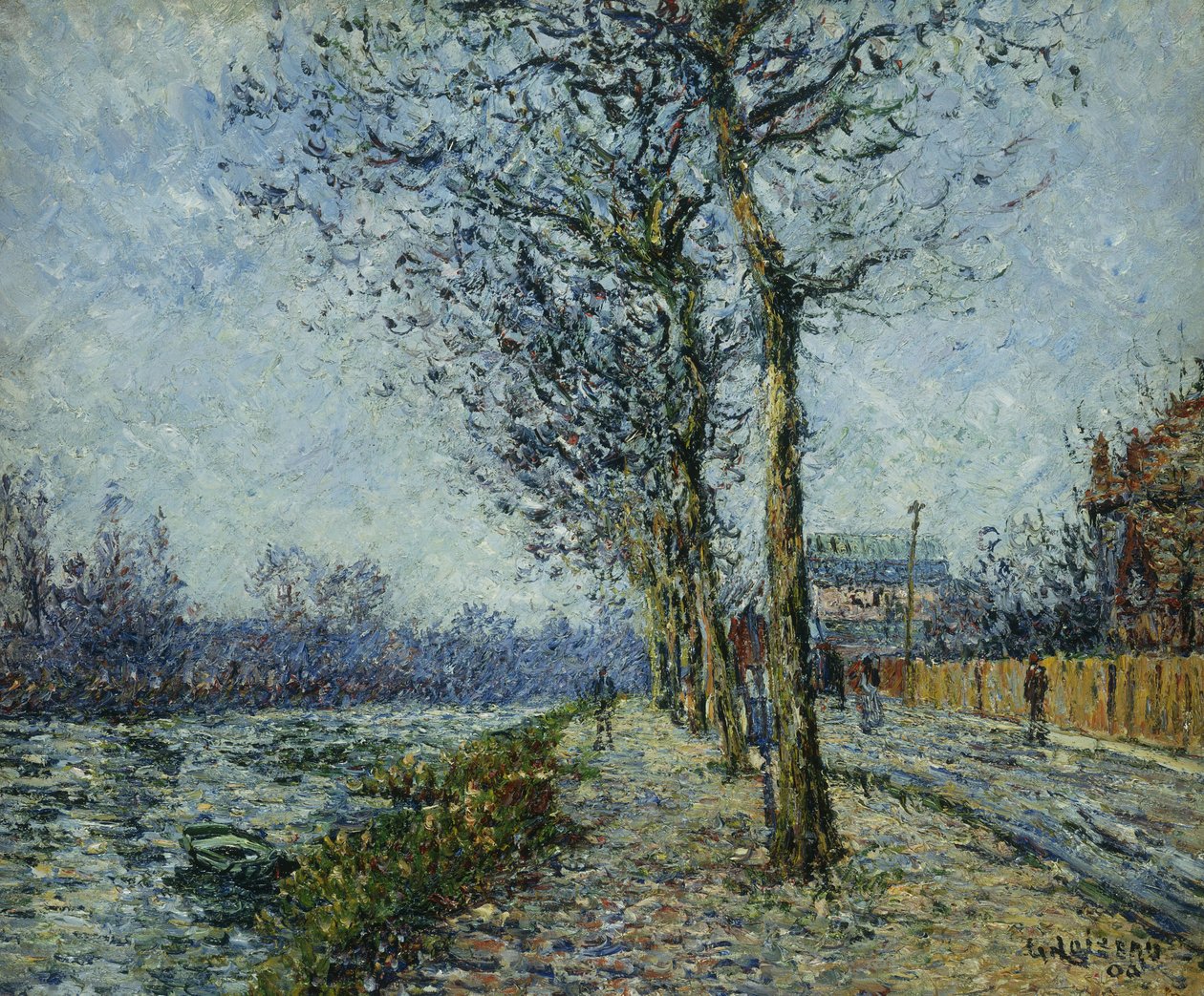 Oise vid Pontoise; The Oise at Pontoise, 1900 av Gustave Loiseau