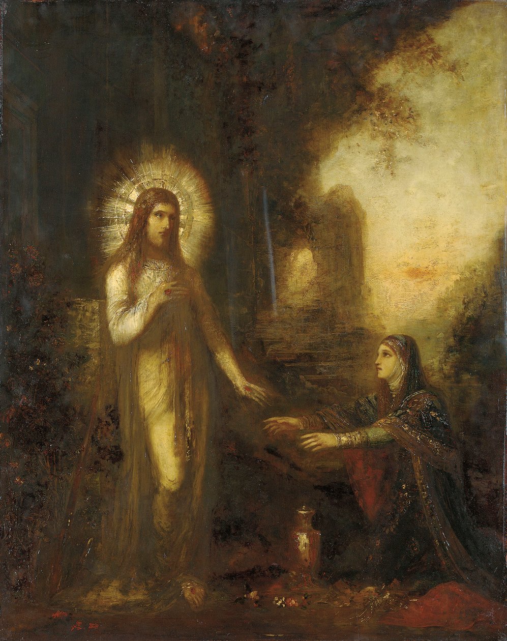 Kristus och Maria Magdalena av Gustave Moreau