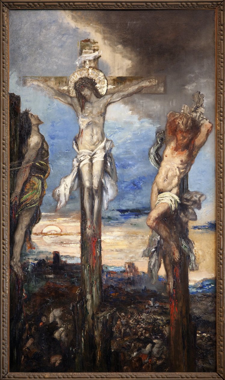 Kristus och de två tjuvarna av Gustave Moreau