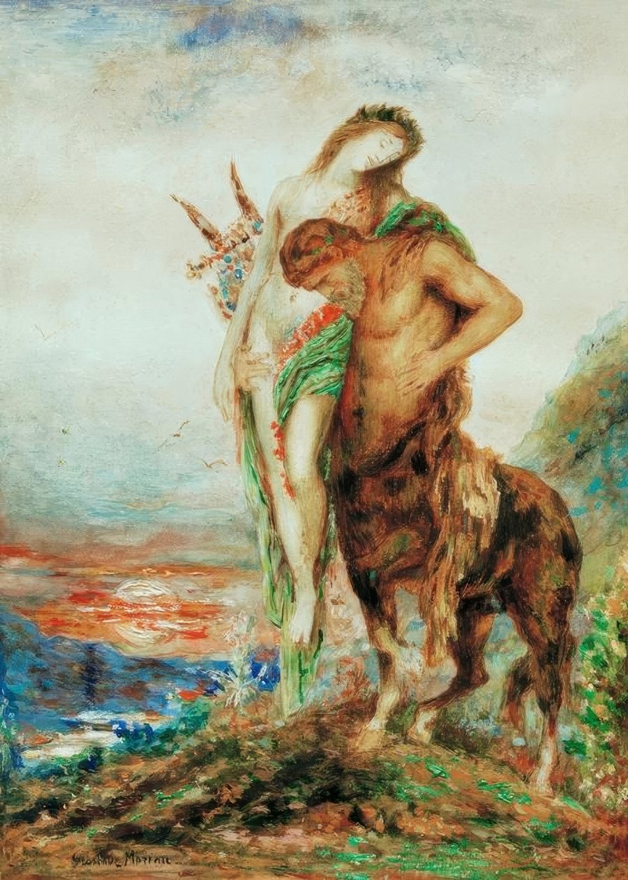 Den trötta kentauren av Gustave Moreau