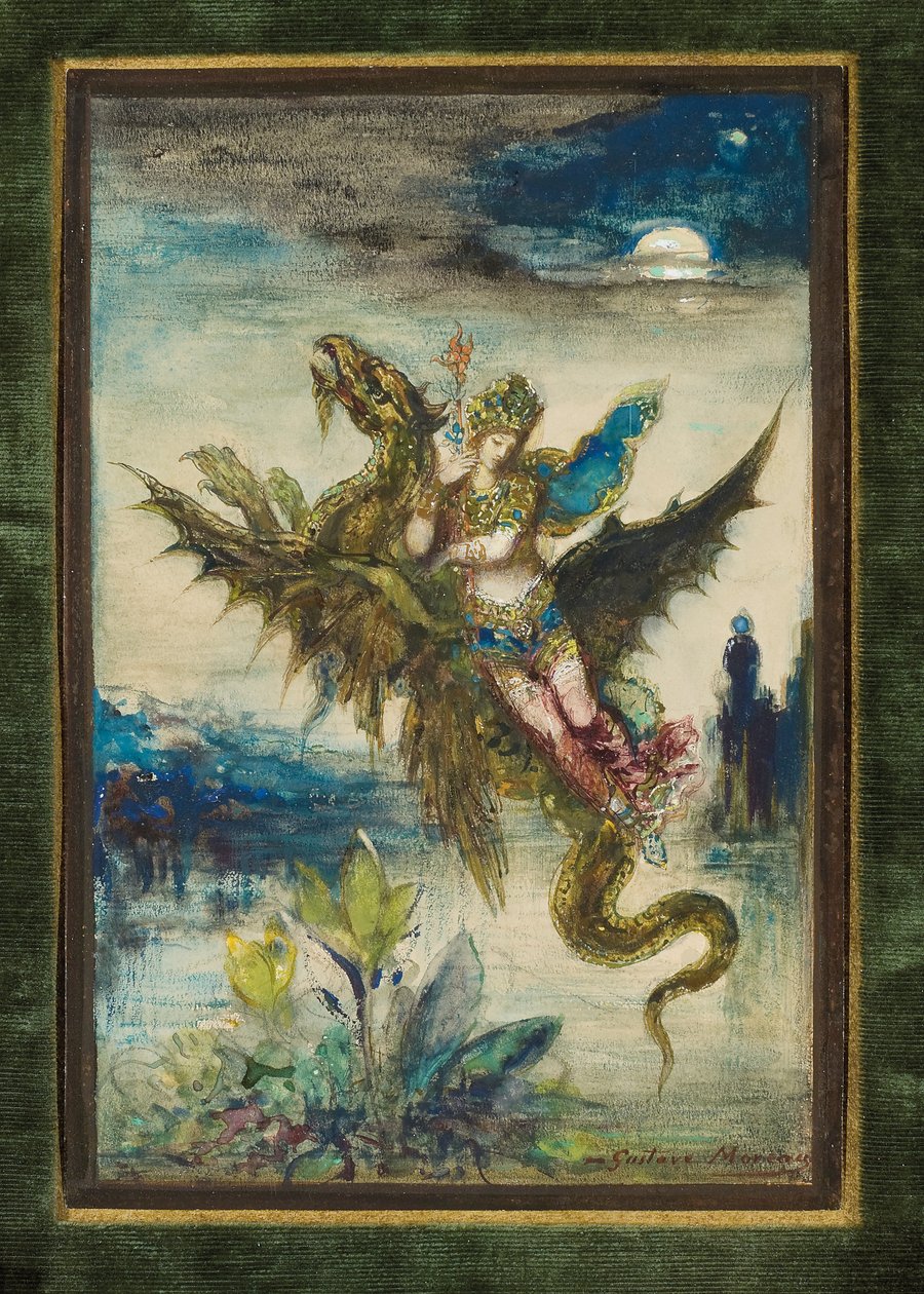 Dream of the Orient eller The Peri, c.1881 av Gustave Moreau