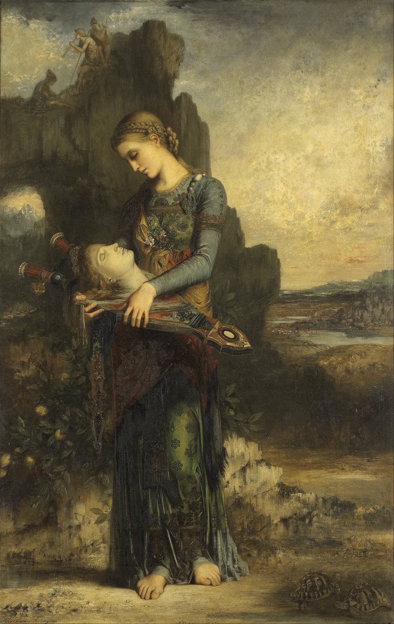 Franska: Orphée Orpheus av Gustave Moreau