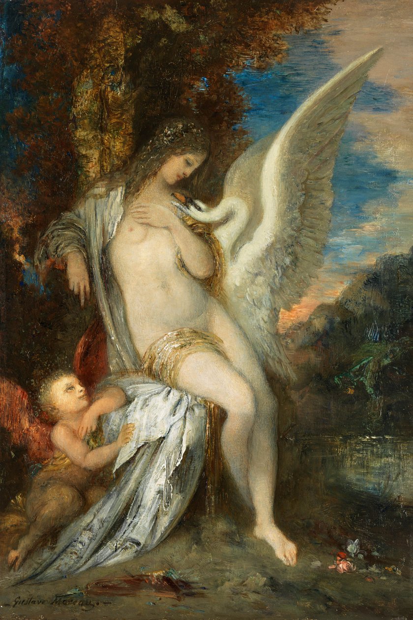 Gustave Moreau Leda ca 1875 av Gustave Moreau