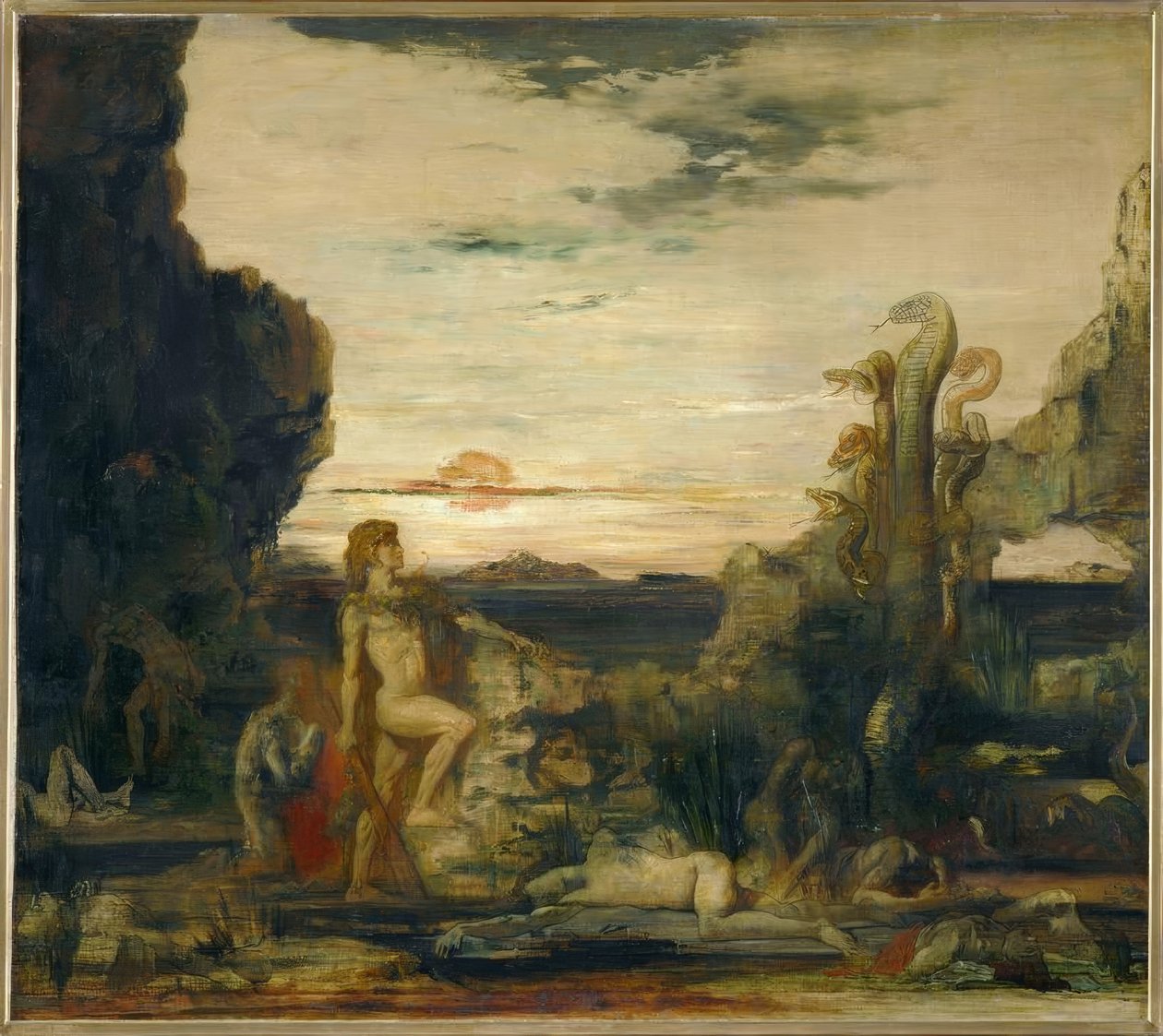 Herkules och hydraen från Lerna av Gustave Moreau