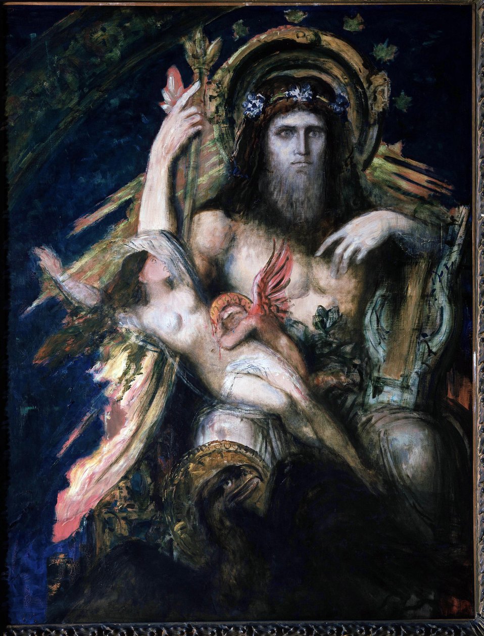 Jupiter (Zeus) och Semelé (sprängd) av Gustave Moreau. av Gustave Moreau