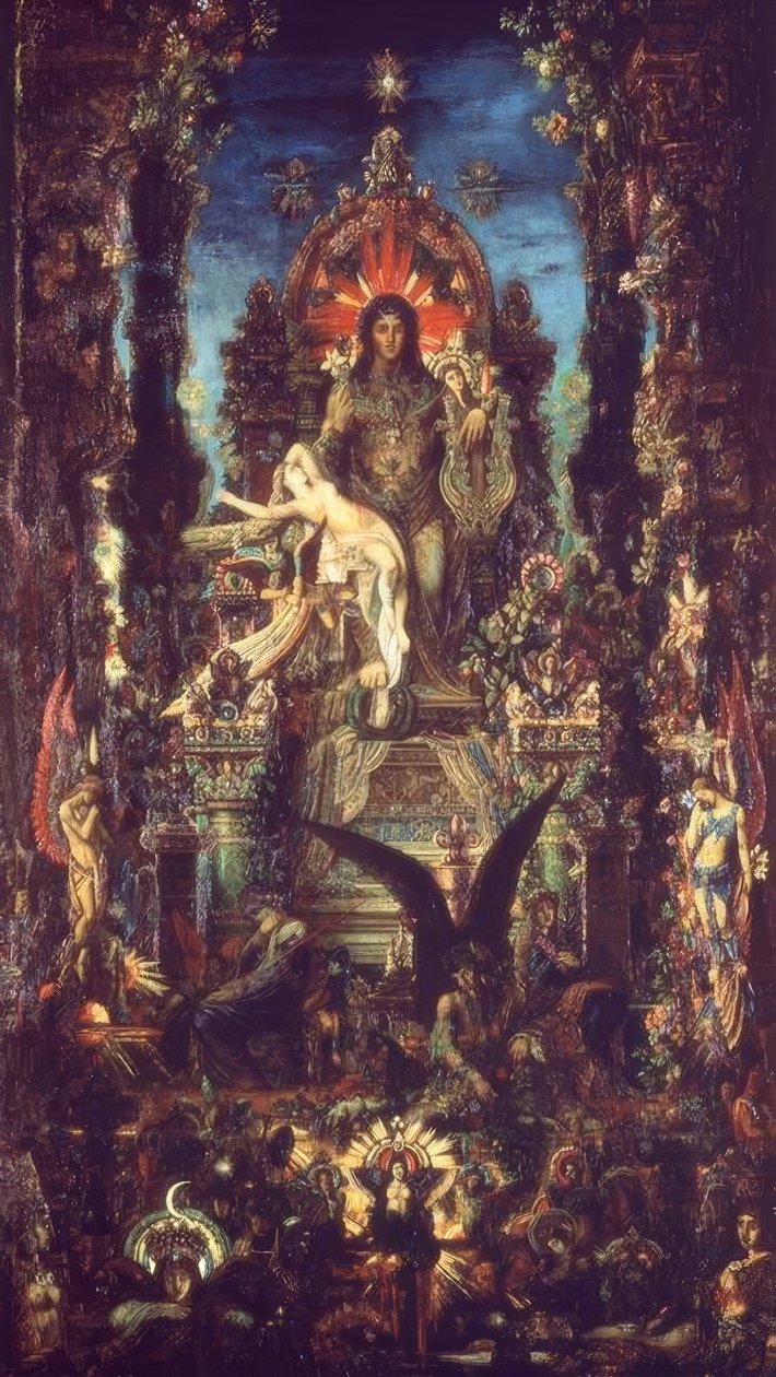 Jupiter och Semele av Gustave Moreau