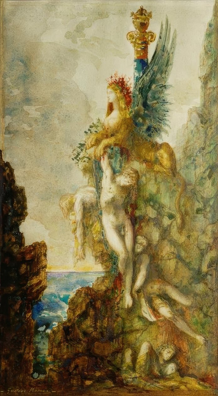 Sfinxen (vinnare) av Gustave Moreau