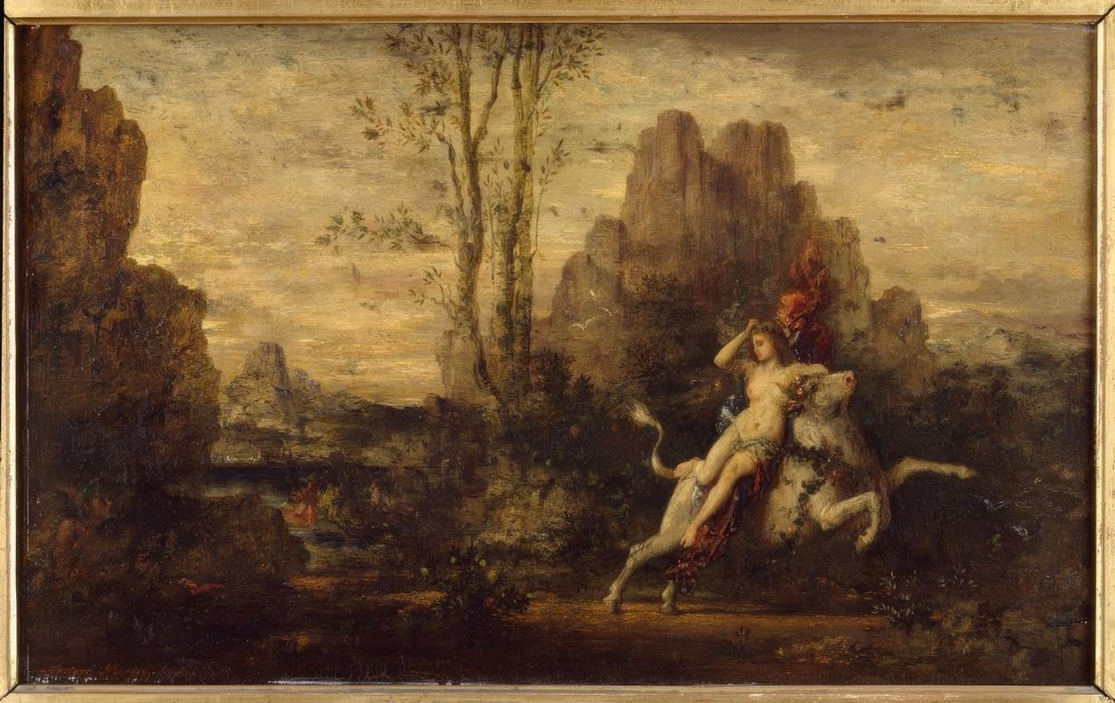 Bortförandet av Europa av Gustave Moreau