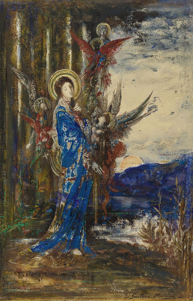 ""bevisen"" Akvarell av Gustave Moreau (1826-1898) Privat samling av Gustave Moreau