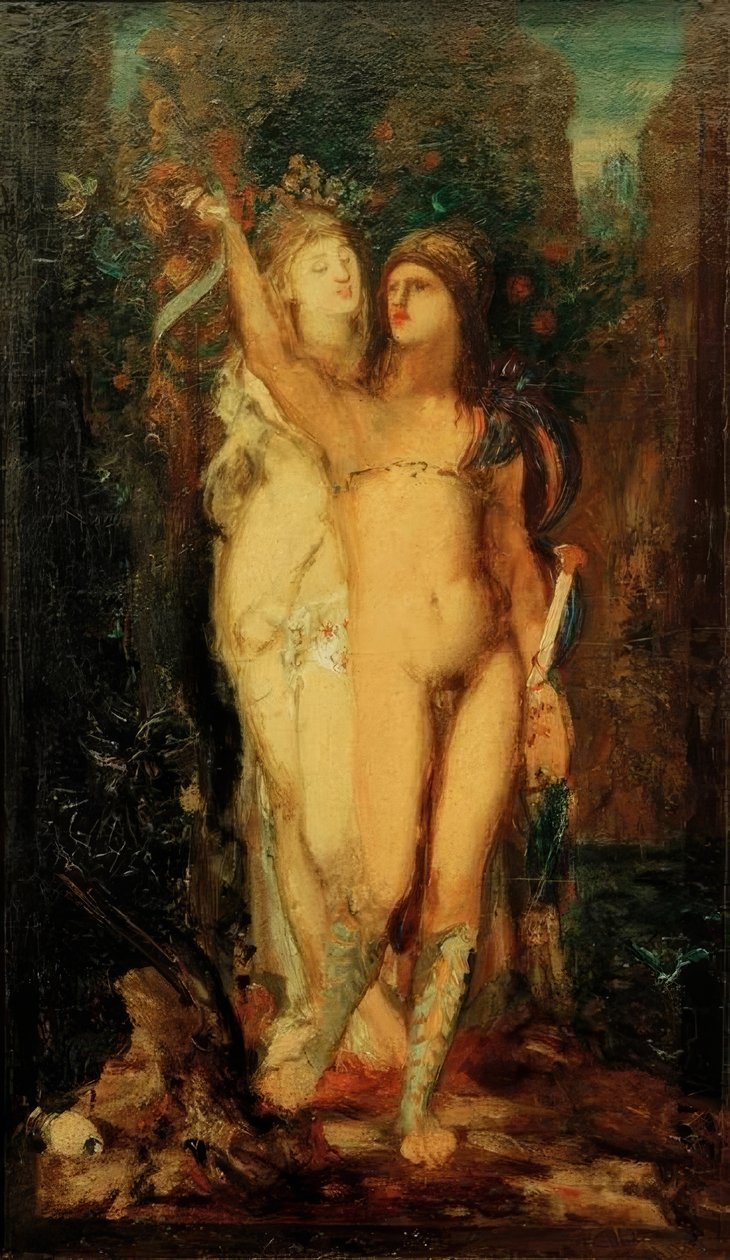 Medea och Jason av Gustave Moreau