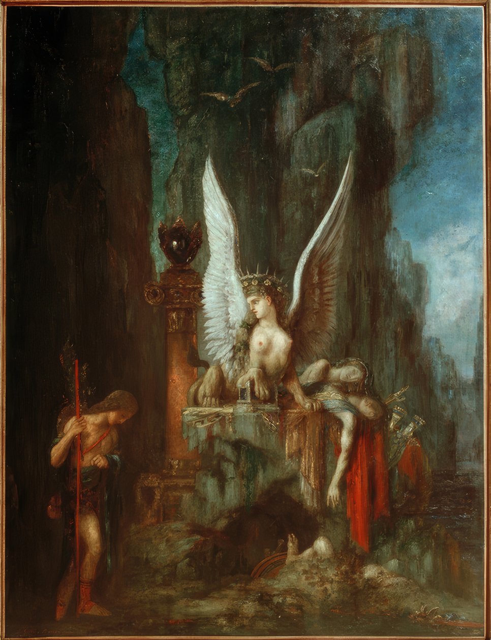 Oidipusresenär eller Jämlikhet före döden av Gustave Moreau