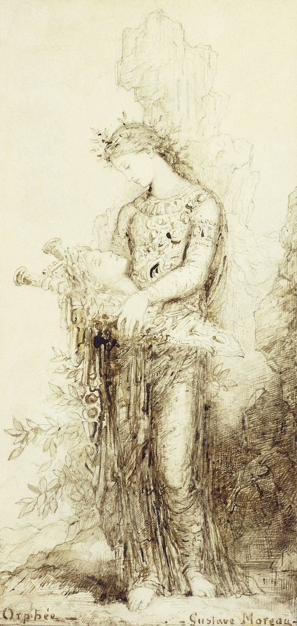 Orfeus; "" ಫ Orafee, av Gustave Moreau