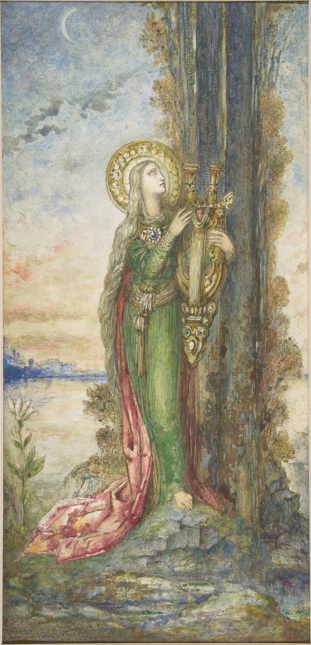 Sankta Cecilia av Gustave Moreau