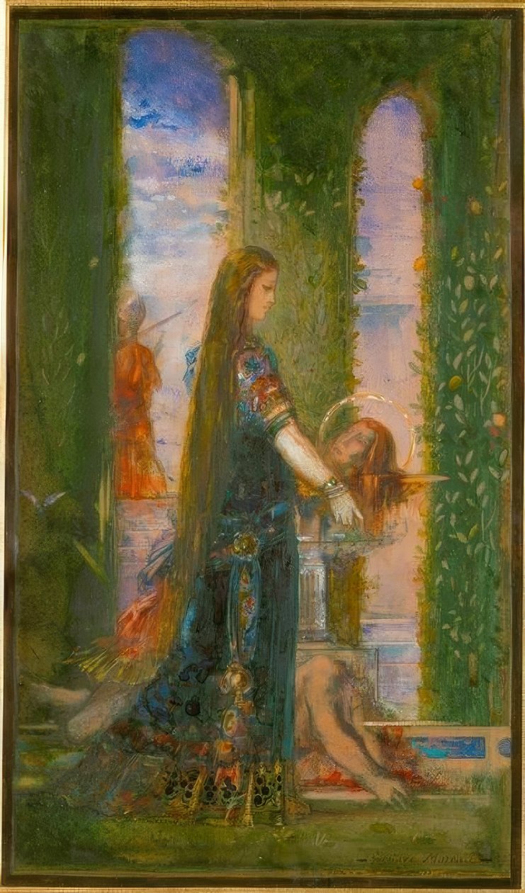 Salome i trädgården av Gustave Moreau