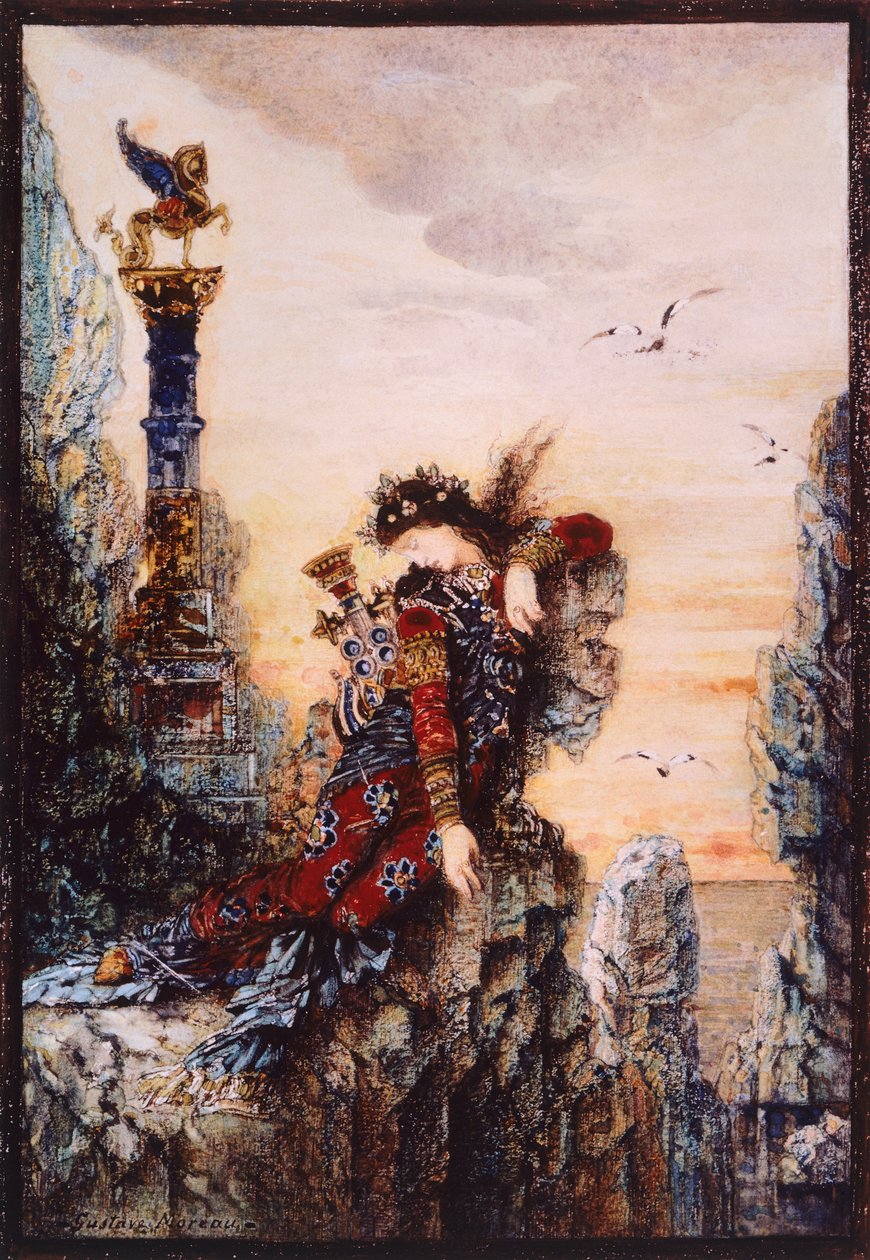 Safir, av Gustave Moreau (1826-1898), olja på duk av Gustave Moreau