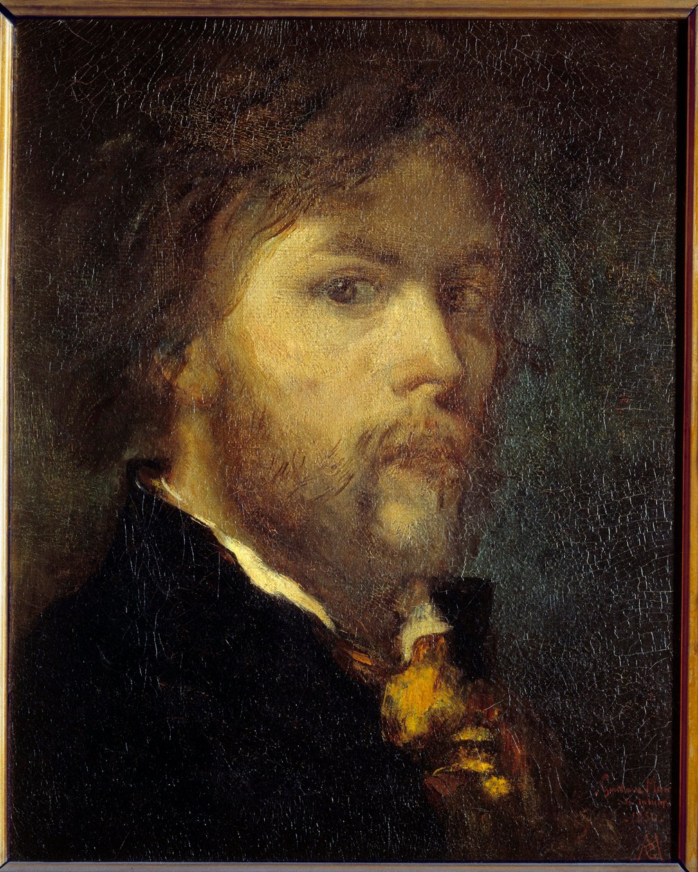 Självporträttmålning av Gustave Moreau (1826-1898) 1850 Paris, Musee Gustave Moreau av Gustave Moreau