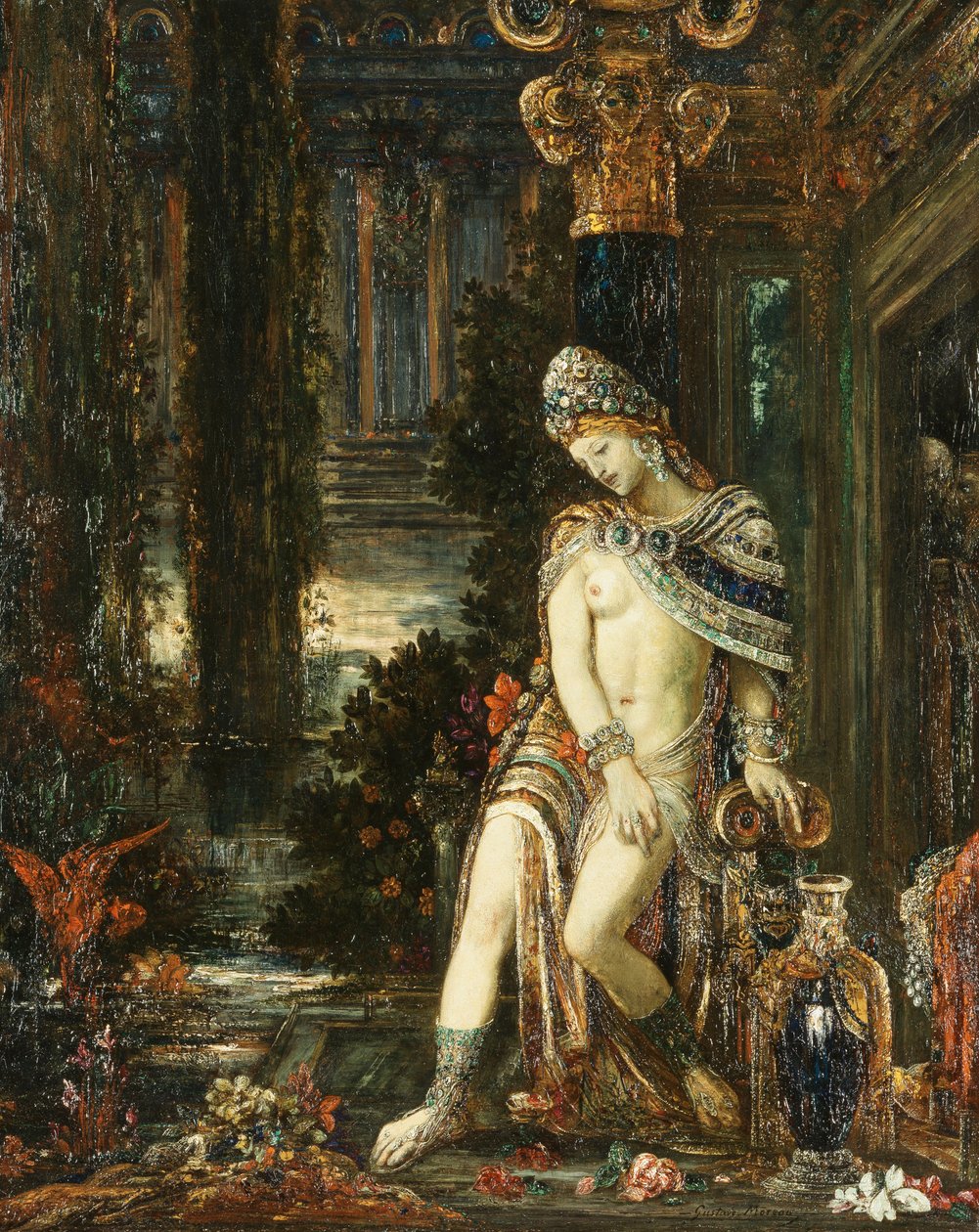 Susanna och de äldre, ca 1895 av Gustave Moreau
