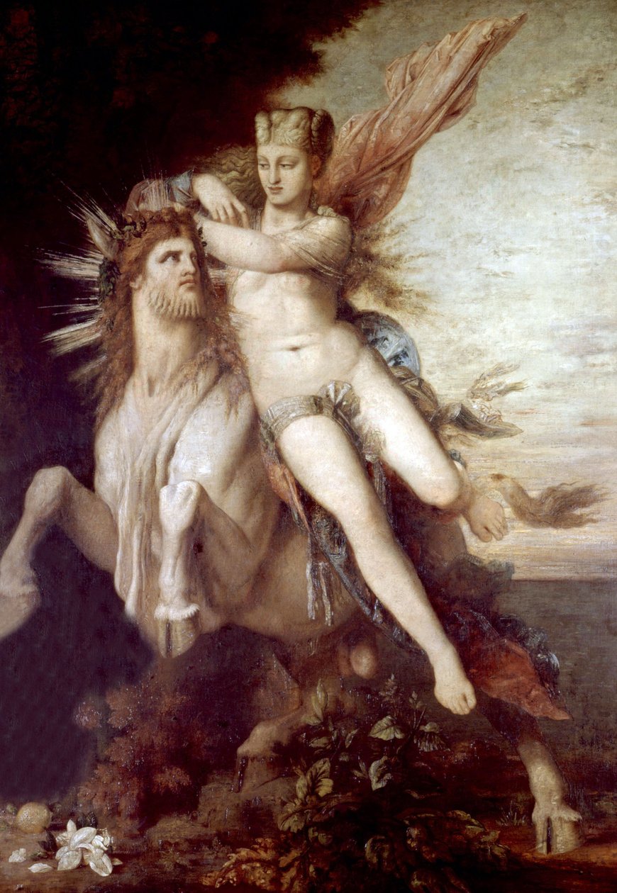 Europas våldtäkt, ca 1869 av Gustave Moreau