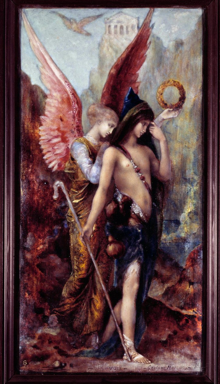 Röstmålningen av Gustave Moreau (1826-1898) Före 1889. Paris, Arts Decoratifs - Rösterna. Målning av Gustave Moreau (1826-1898) före 1889. Dekorativ konst, Paris av Gustave Moreau