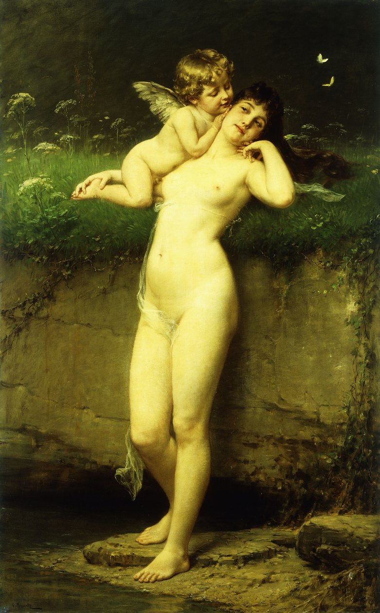 Venus och Amor av Gustave Popperitz