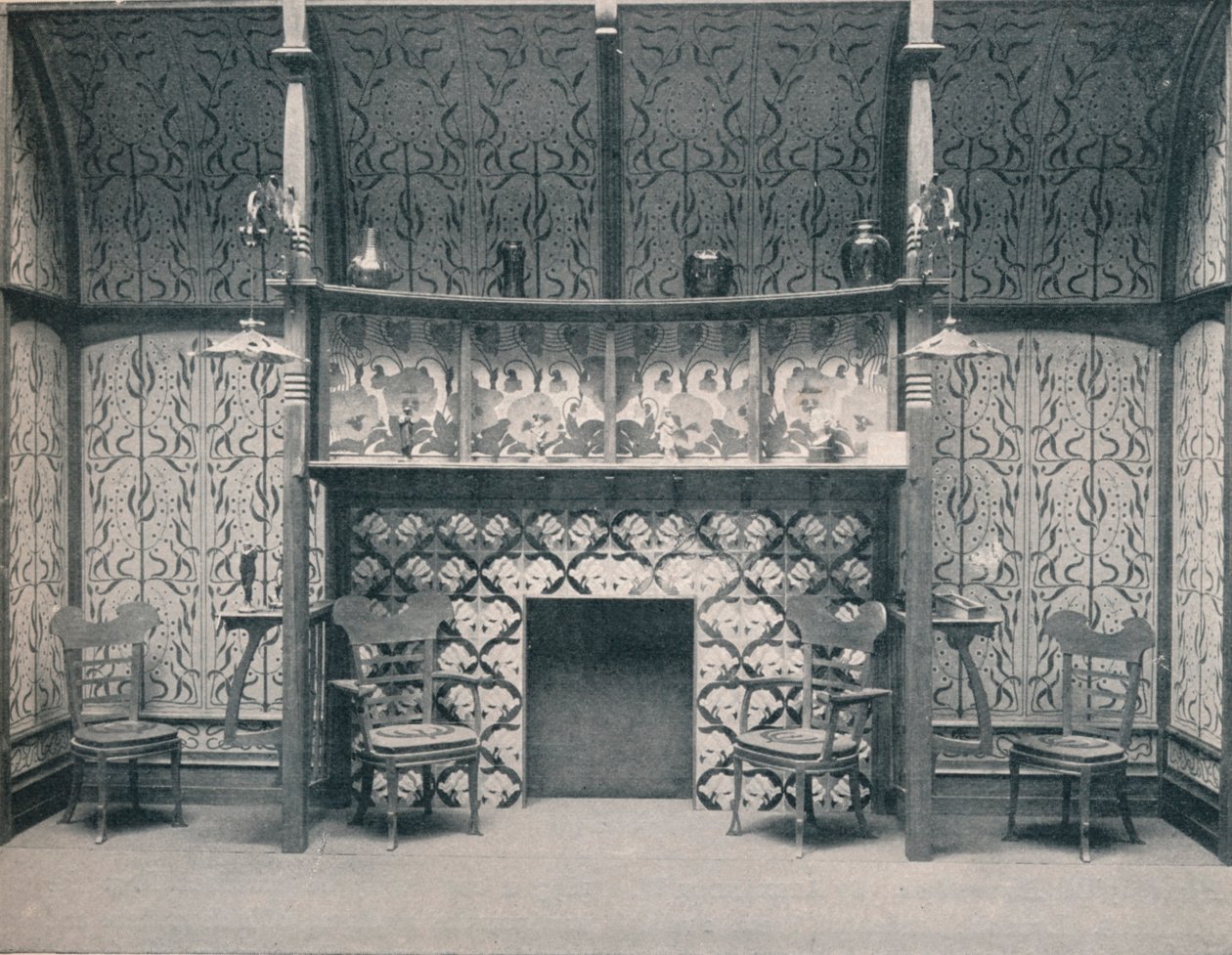 Inglenook designad av G. Serrurier, 1898 av Gustave Serrurier Bovy