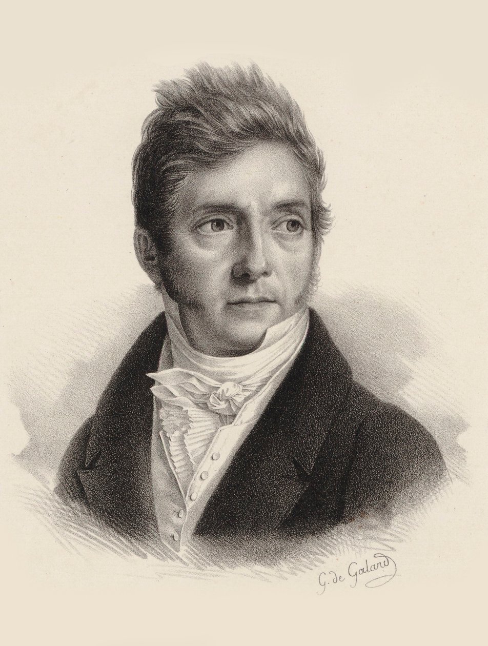 Porträtt av kompositören Pierre Jacques Joseph Rode 1774-1830. av Gustave de Galard