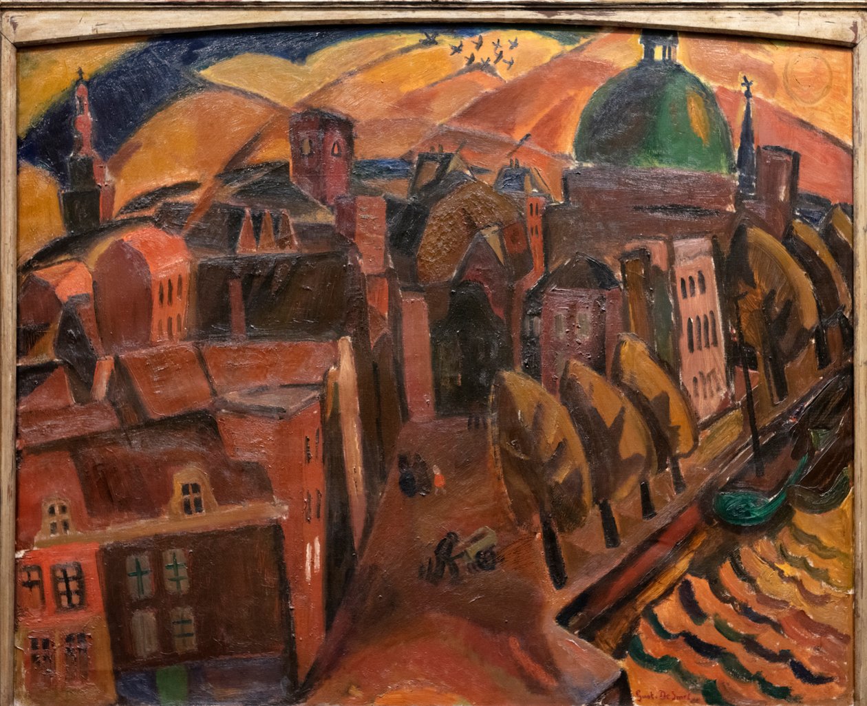 Kyrka med den gröna kupolen av Gustave de Smet
