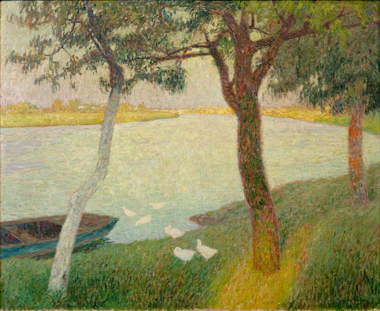 Ankor vid floden Leie av Gustave de Smet