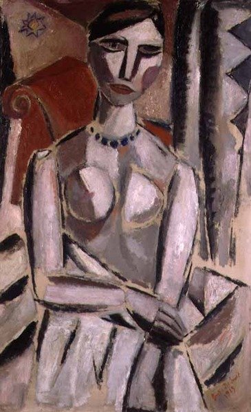 Porträtt av en kvinna av Gustave de Smet