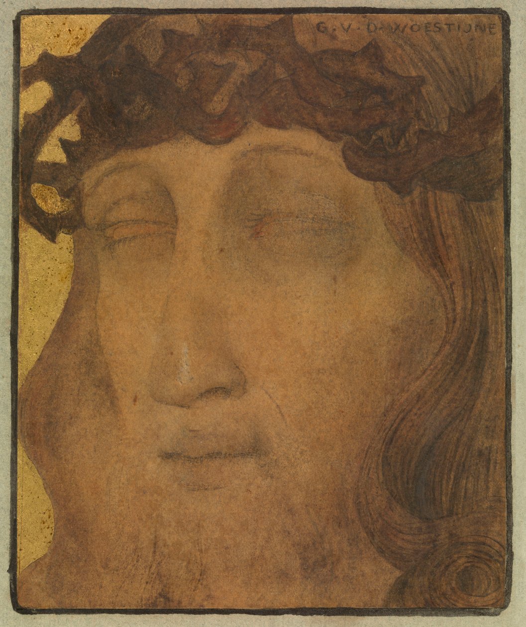 Kristus med törnekronan av Gustave Van de Woestyne