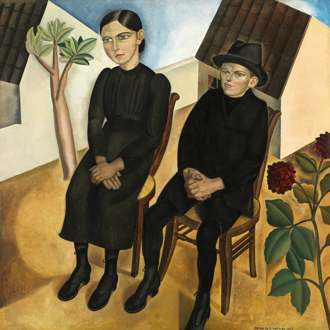 Gaston och hans syster av Gustave Van de Woestyne