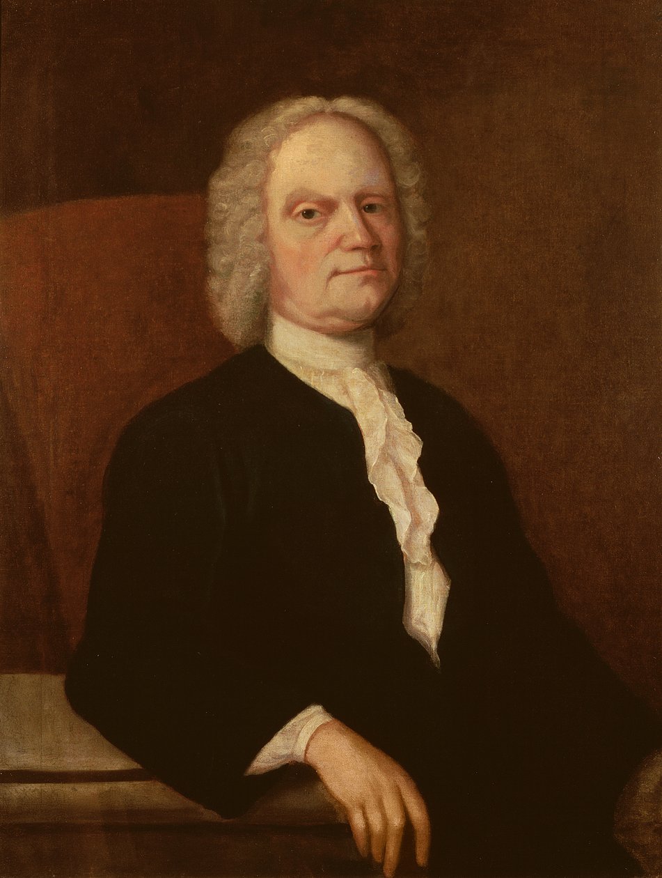 Självporträtt, ca 1740 av Gustavus Hesselius
