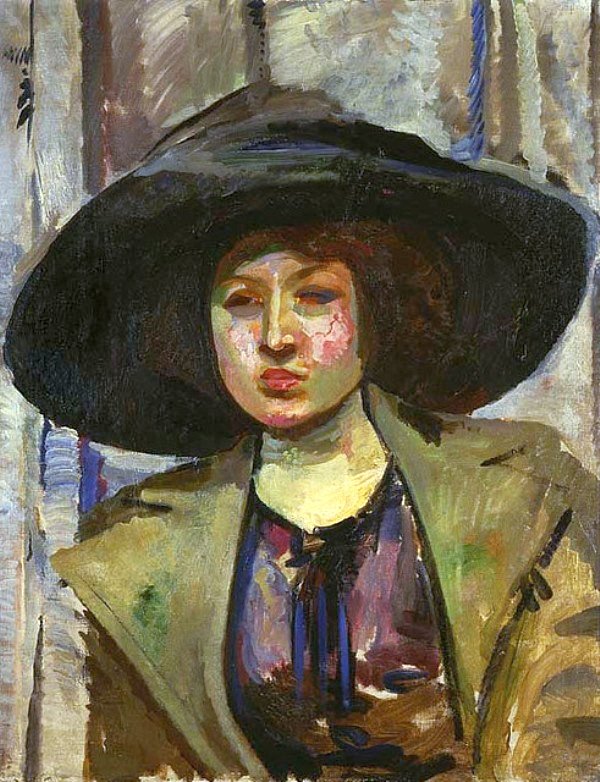 Portrait of Kazimiera Felix. av Gustaw Gwozdecki