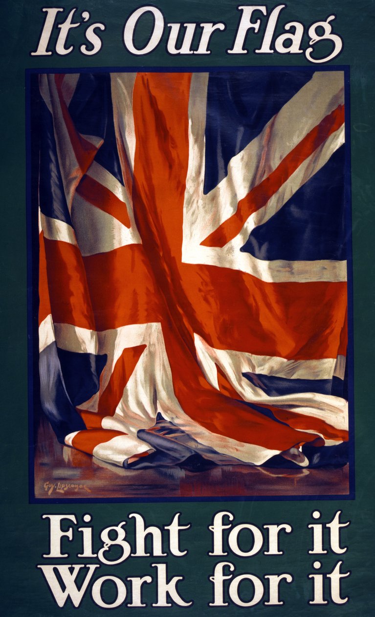 Det är vår flagga, Fight for it, Work for it, pub. 1915 av Guy Lipscombe