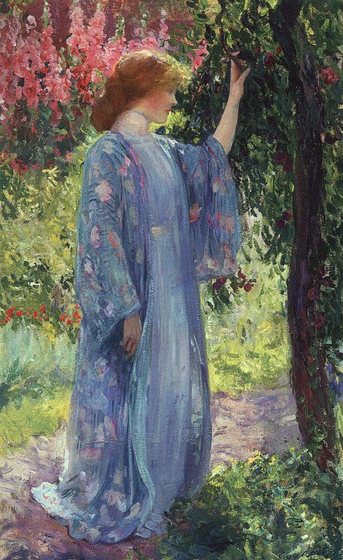 The Blue Kimono av Guy Rose