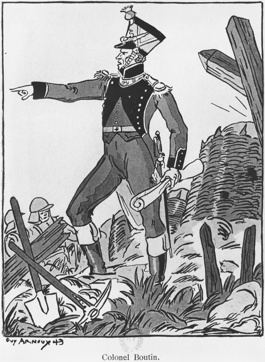 Överste Boutin, illustration från 