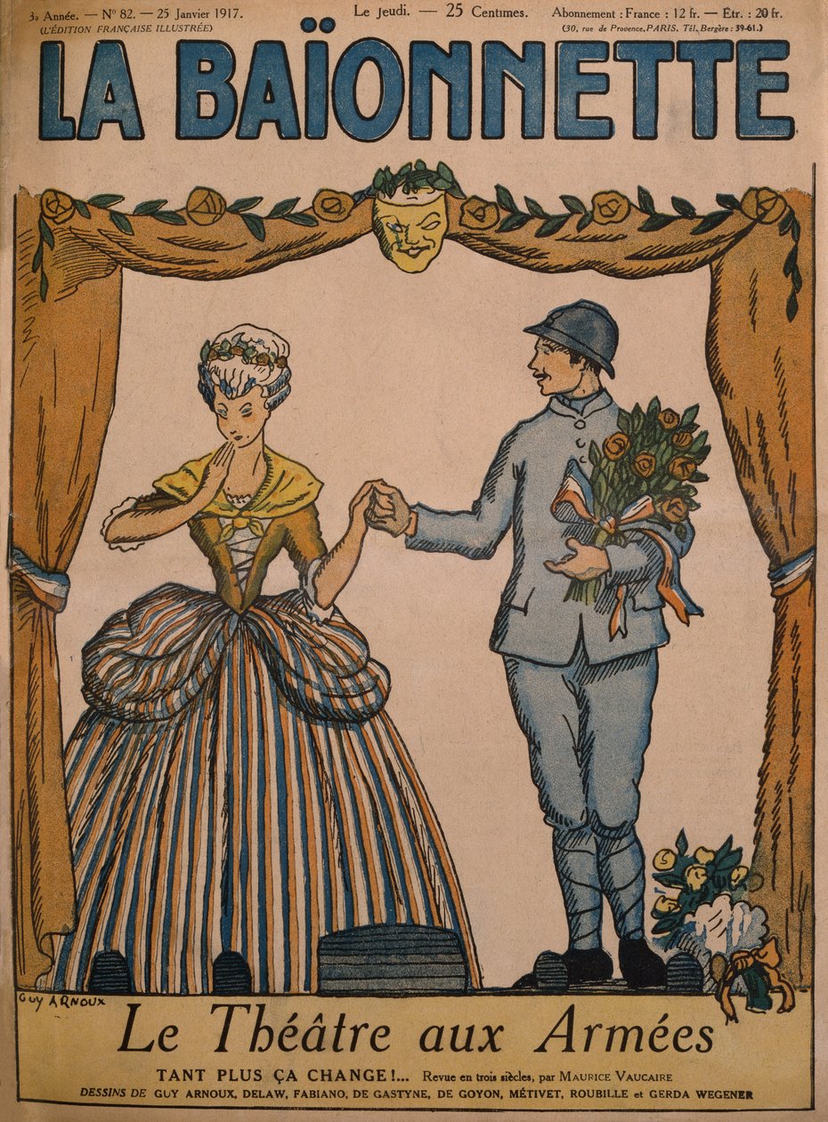 Theatre for the Armies, framsidans illustration från 