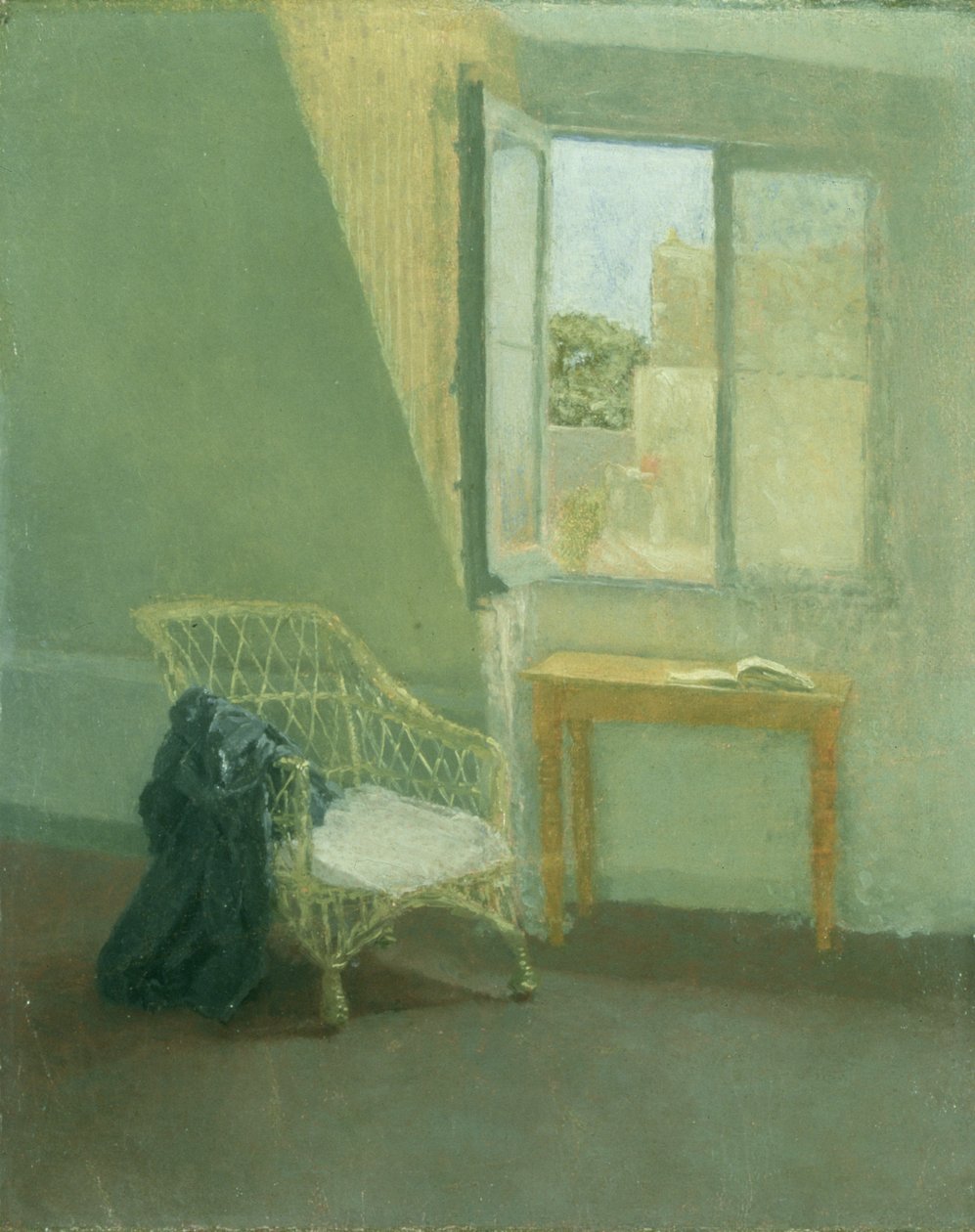 Ett hörn av konstnärens rum i Paris av Gwen John