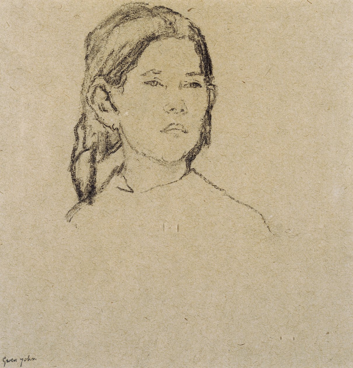 Flickhuvud, av Gwen John
